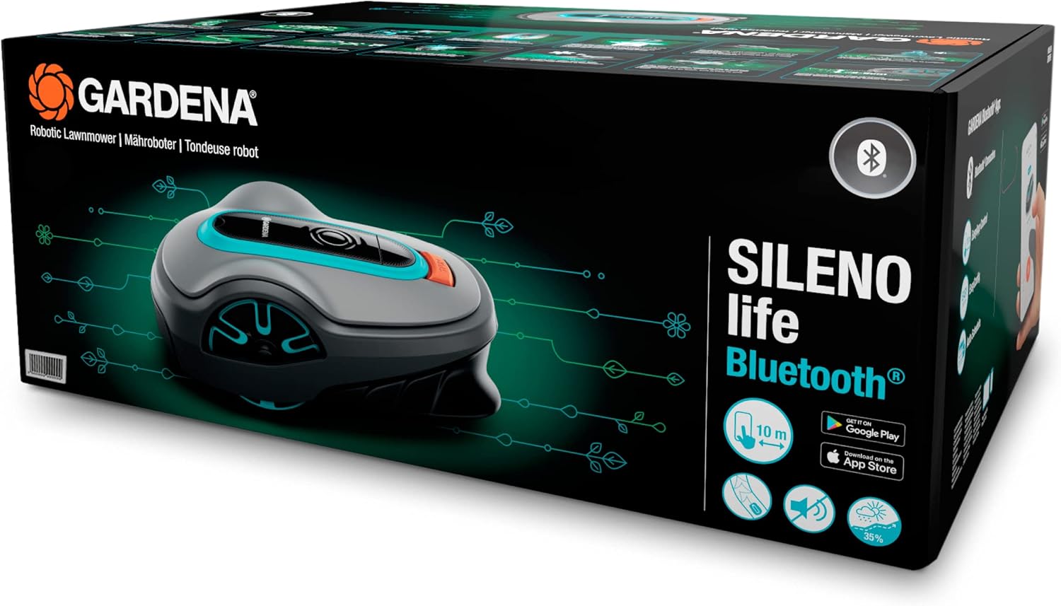 Gardena Mhroboter SILENO minimo 500 m: intelligenter Rasenmher mit optimaler Konnektivitt, mit Gardena Bluetooth App programmierbar, DE-Version (15202-20) – Bild 25