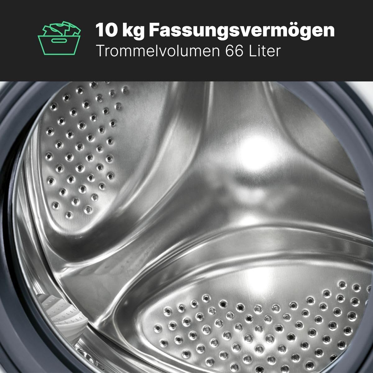 Bomann® Waschmaschine 10kg | max. 1400 U/min | 10 Jahre Motor-Garantie | effizienter, leiser & langlebiger Invertermotor | 15 Programme | Endzeitvorwahl | LED-Display | Washing Machine WA 7110 – Bild 24