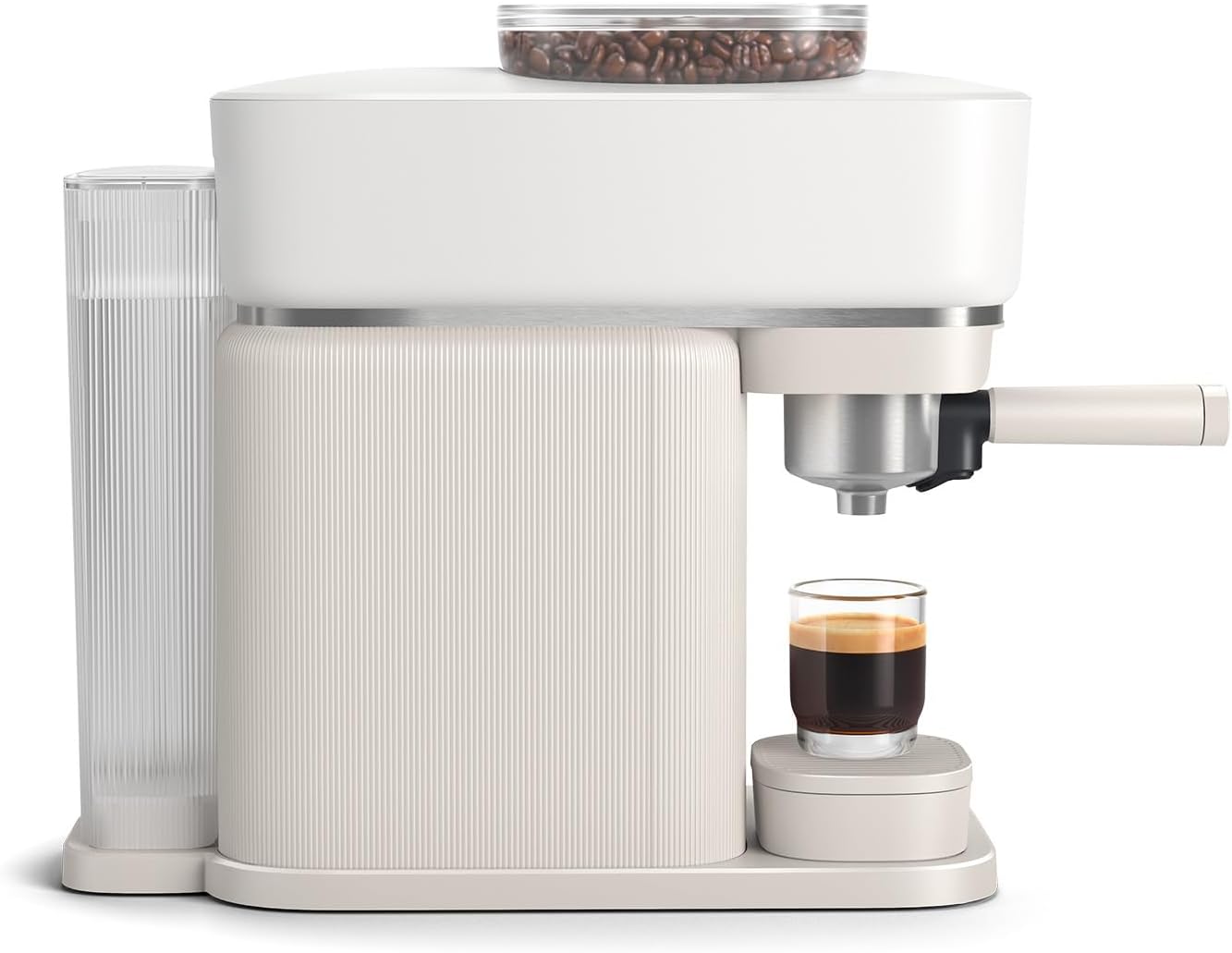 Philips Baristina Espressomaschine - Real Espresso- made simple. Kompakte Kaffeemaschine- Naturweiß mit weißem Siebträger- 16-bar-Pumpendruck- automatisches Mahlwerk- Cafe Crema (BAR300/00) – Bild 47