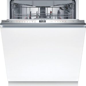 Bosch SMU4ETS08E, Serie 4, Smarter Unterbau-Geschirrspüler 60 cm, Besteckkorb, Spülmaschine mit Programmassistent, besonders Leise, höhenverstellbarer Oberkorb, Automatische Türöffnung, Edelstahl