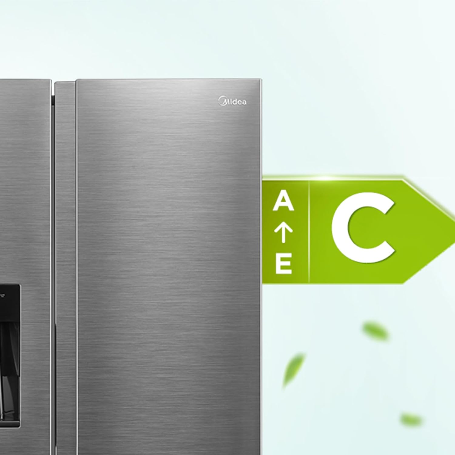 Midea KS-DDX 6.32 WT Side-by-Side Kühl-/Gefrierkombination/ 178,8 cm Hhe/ 254 kWh/Jahr/No Frost/Dual Inverter Compressor/mit 3in1 Wasser-/Eisspender und Wassertank, Dark Inox – Bild 18