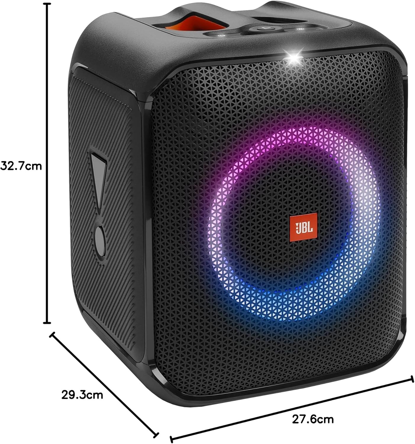 JBL PartyBox Encore – Tragbarer Party-Lautsprecher für drinnen und draußen – Mit eingebauten Lichtern, IPX4-Design und tiefem Bass – 10 Stunden Laufzeit – Schwarz – Bild 8