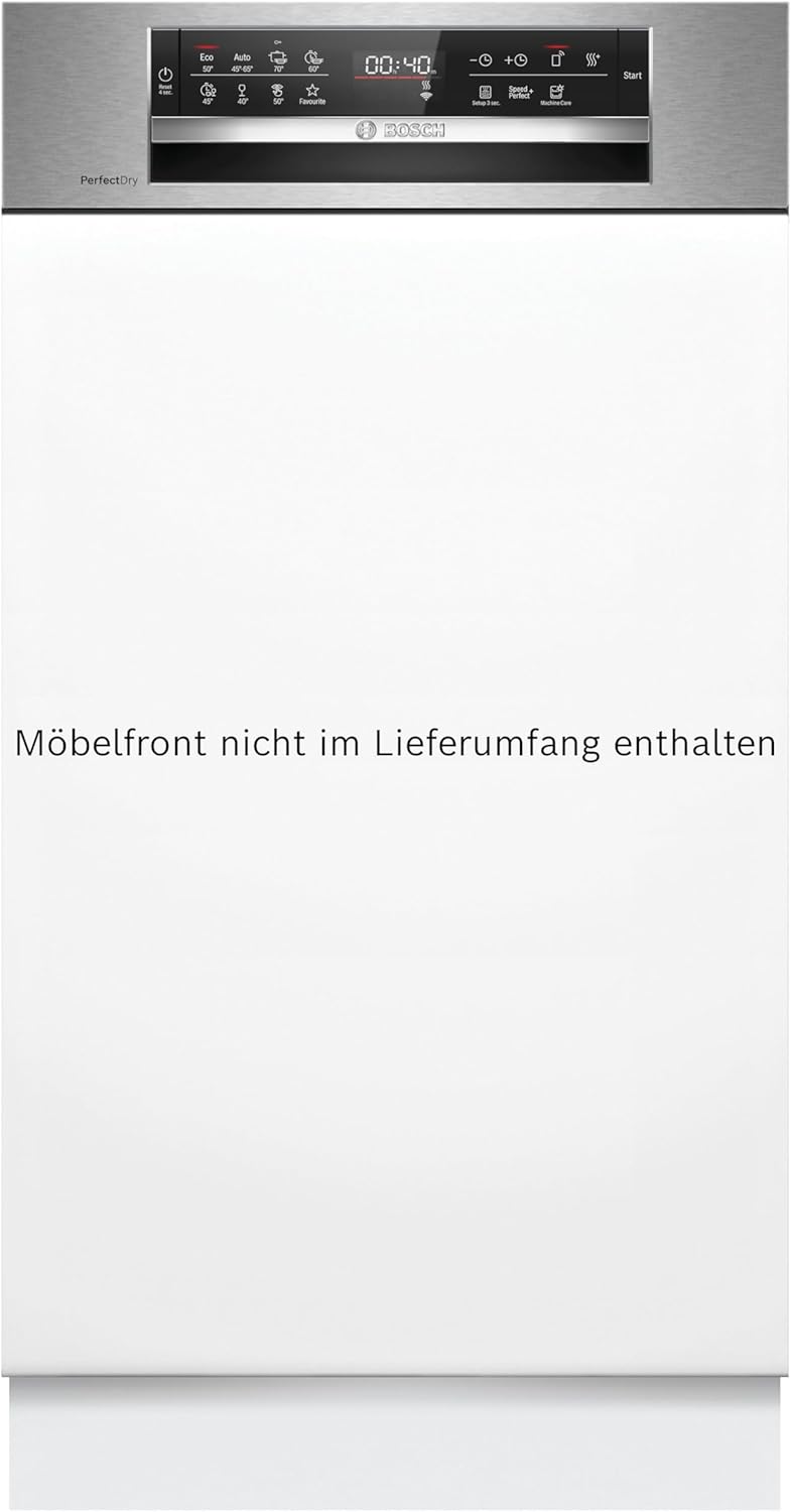 Bosch SPV2IKX10E Serie 2 Smarter Geschirrspüler vollintegriert, 45 cm breit, Besteckkorb, Extra Trocknen auf Knopfdruck, InfoLight roter Lichtpunkt am Boden, AquaStop Schutz gegen Wasserschäden, Weiß – Bild 63