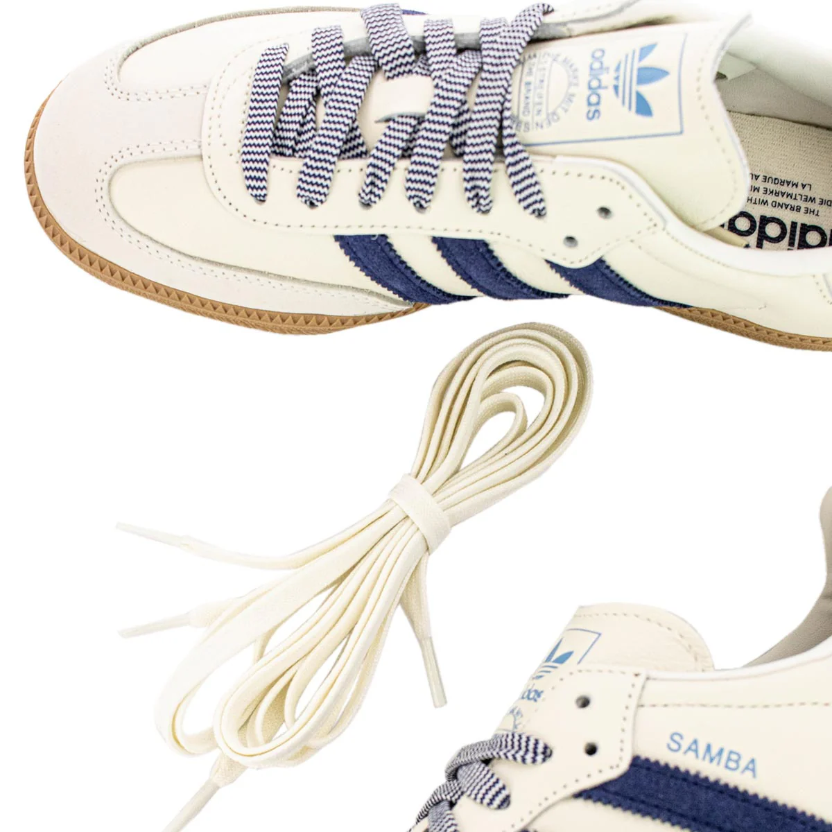Drei Streifen Samba OG W JI3907 - creme-dunkelblau-gum – Bild 6