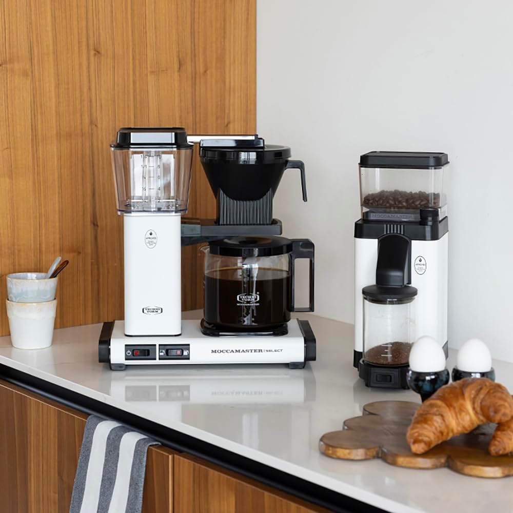 Moccamaster KBG Select, Kaffeemaschine, Retro Kaffeemaschine, Filterkaffee, Off-White, 1.25L – Bild 107