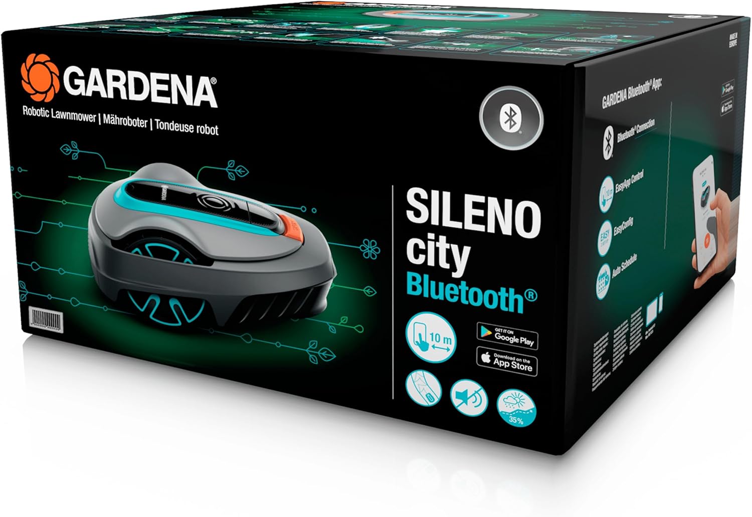 Gardena Mhroboter SILENO minimo 500 m: intelligenter Rasenmher mit optimaler Konnektivitt, mit Gardena Bluetooth App programmierbar, DE-Version (15202-20) – Bild 17