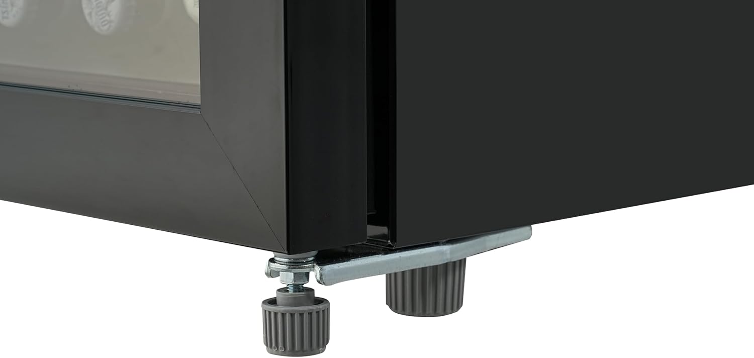 METRO Professional Mini-Kühlschrank GPC1088, 88 L, 1.052 kWh/24h, 3 Edelstahl-Drahtböden, schwarz – Bild 6