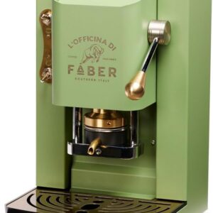 Faber PRO Total Deluxe Kaffeemaschine aus Messing, 44 mm Ese Papier, 1.3 liters, (Weiß)