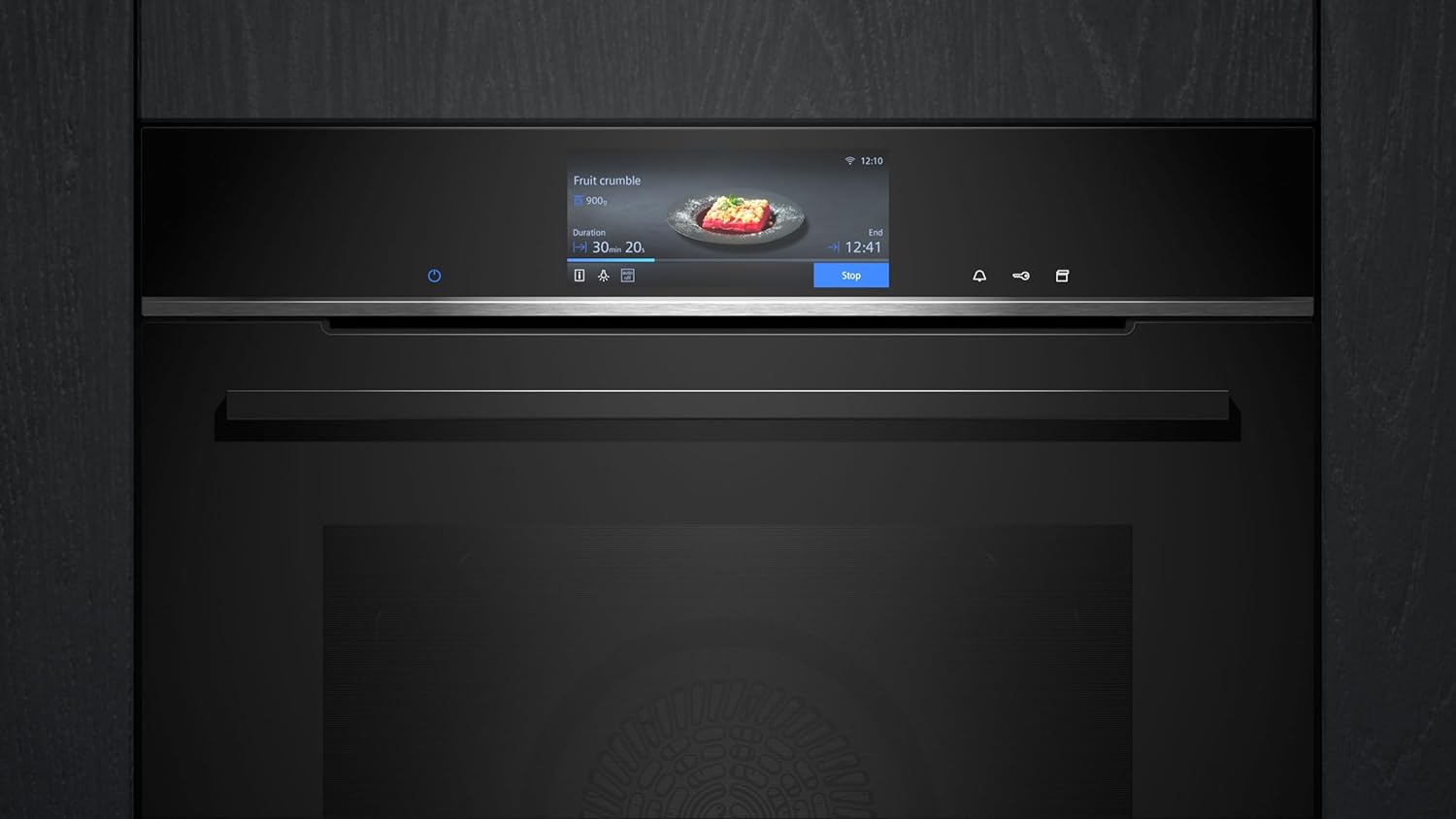 Siemens HB778G3B1,Q700 Smarter Einbau-Backofen, 60 x 60 cm, Made in Germany, Pyrolyse & Hydrolyse Selbstreinigung, Bratenthermometer, Air Fry, Backautomatik, Farbiger Touchscreen, 4D Heißluft, Schwarz – Bild 5