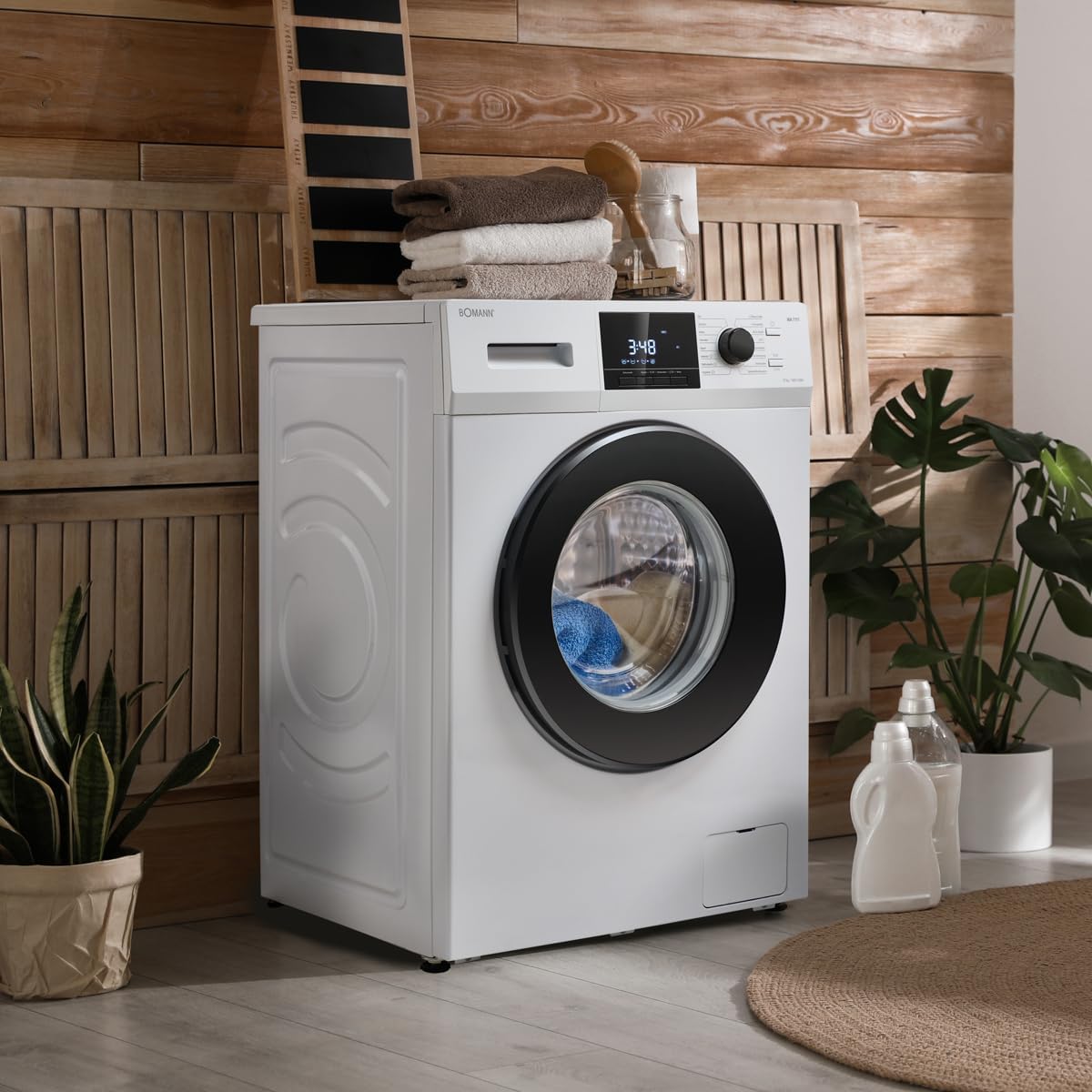 Bomann® Waschmaschine 10kg | max. 1400 U/min | 10 Jahre Motor-Garantie | effizienter, leiser & langlebiger Invertermotor | 15 Programme | Endzeitvorwahl | LED-Display | Washing Machine WA 7110 – Bild 17