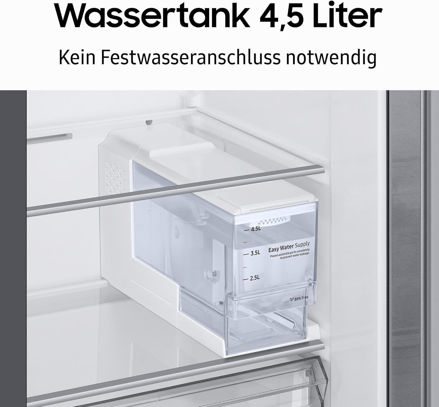 Samsung Side-by-Side-Kühlschrank mit Gefrierfach, 178 cm, 635 l, AI Energy Mode, Wasser- und Eisspender, No Frost+, Premium Black Steel, RS6GA854CB1/EG – Bild 23
