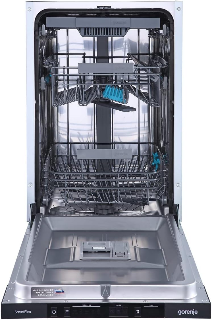Gorenje GI 520 E15X Teilintegrierbarer Geschirrspüler / 45cm / 9 Maßgedecke / 5 Programme / 1h Reinigungsprogramm / höhenverstellbarer Oberkorb / vollständiger Überlaufschutz, Eingebaut, Edelstahl – Bild 19