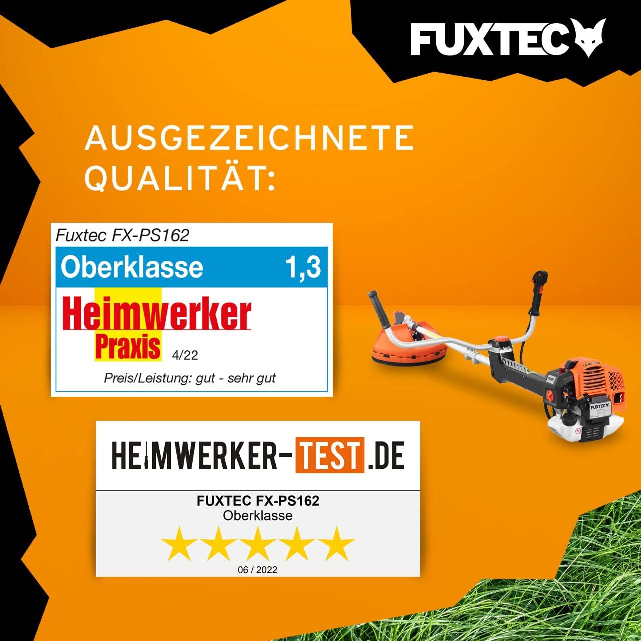 FUXTEC Profi Benzin Motorsense FX-PS162 – Profisense mit 62ccm, Faden und Komfort-Tragegurt – Rasentrimmer mit Antivibrationssystem – 2-Takt Freischneider Fadenspule – Bild 14