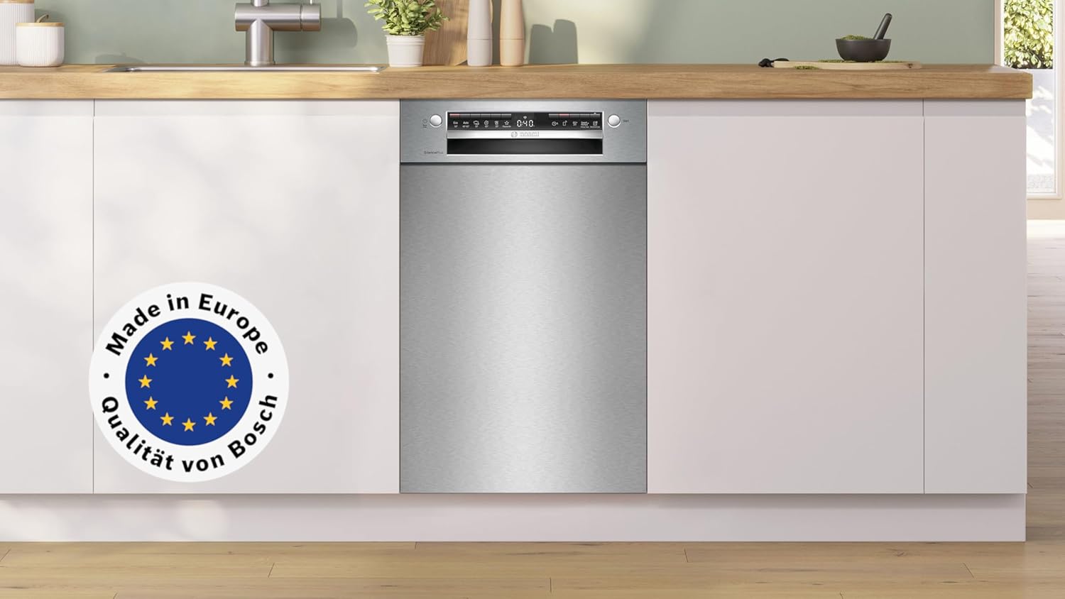 Bosch SPV2IKX10E Serie 2 Smarter Geschirrspüler vollintegriert, 45 cm breit, Besteckkorb, Extra Trocknen auf Knopfdruck, InfoLight roter Lichtpunkt am Boden, AquaStop Schutz gegen Wasserschäden, Weiß – Bild 84