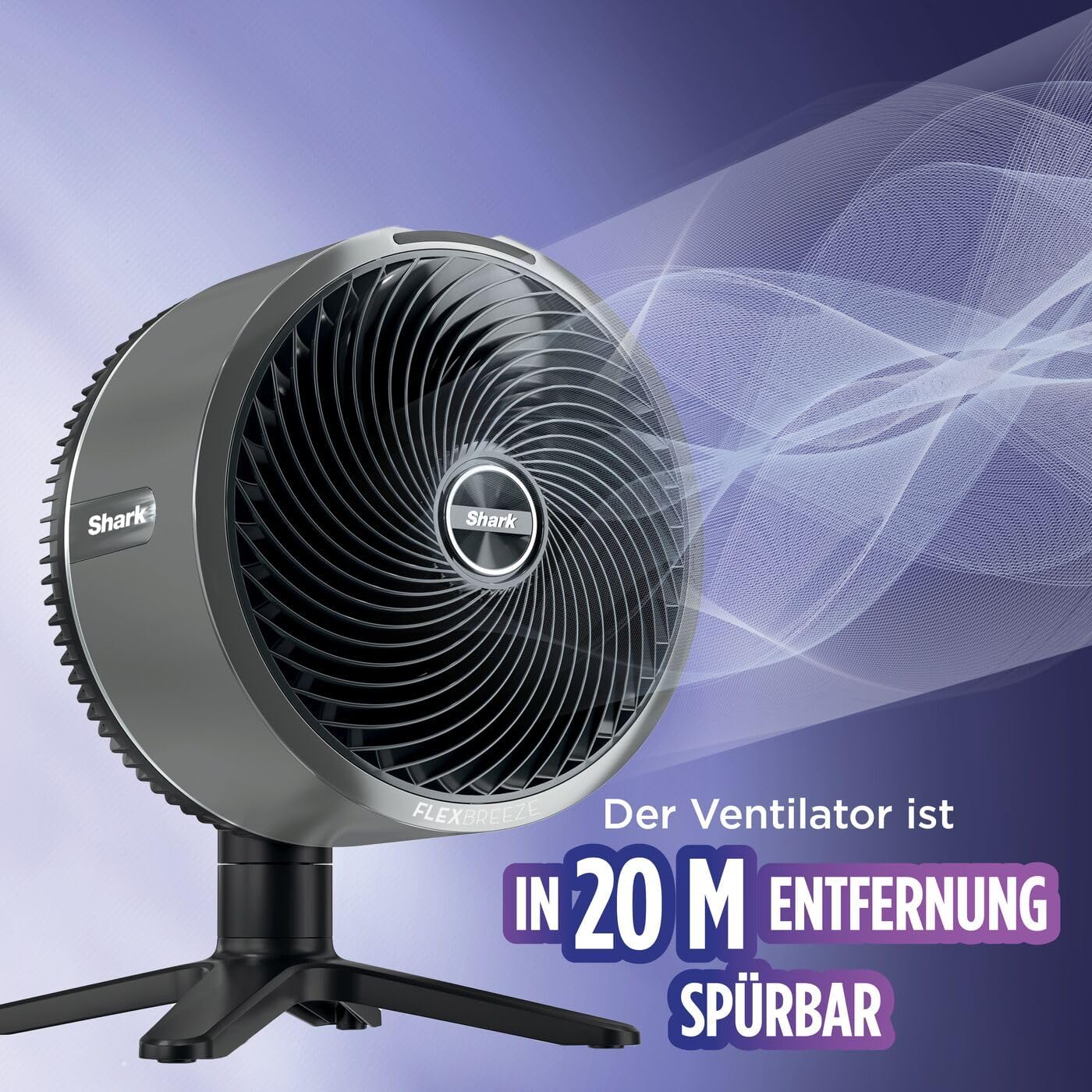 Shark FlexBreeze Ventilator Leise, Hybrid Ventilator Kabelgebunden & Kabellos, Tragbar, für Innen- und Außenbereich, UV- & Wasserbeständig, Ultraleistungsstark, Ultraleise, Weiß FA220EU – Bild 38