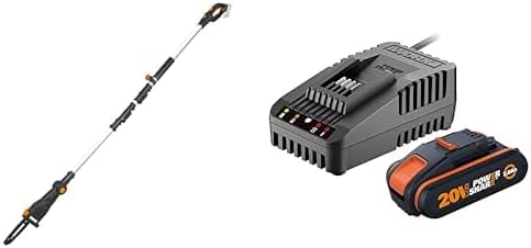 WORX WG252E.9 Akku Teleskop Heckenschere - 45cm Schnittbreite - 10-Fach Verstellbarer Teleskopstiel bis 3,20 Meter Hhe - PowerShare kompatibel - Ohne Akku & Ladegert – Bild 5