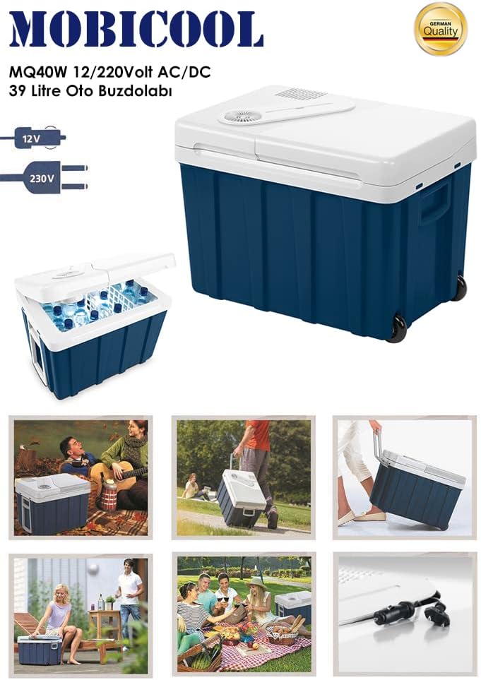MOBICOOL MQ40W Kühlbox mit Rollen | Elektrisch | 39 L | 12V, 230V | für Auto, Boot, Reisemobil und Steckdose – Bild 18