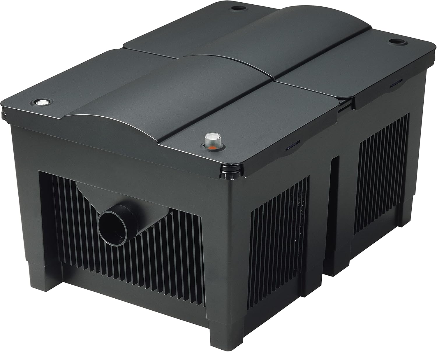OASE 57377 Durchlauffilter BioSmart UVC 16000 geeignet für Teiche bis 16 m³, Filtersystem, Filterset inkl Filtermaterial und UVC Klärer, Schwarz – Bild 5