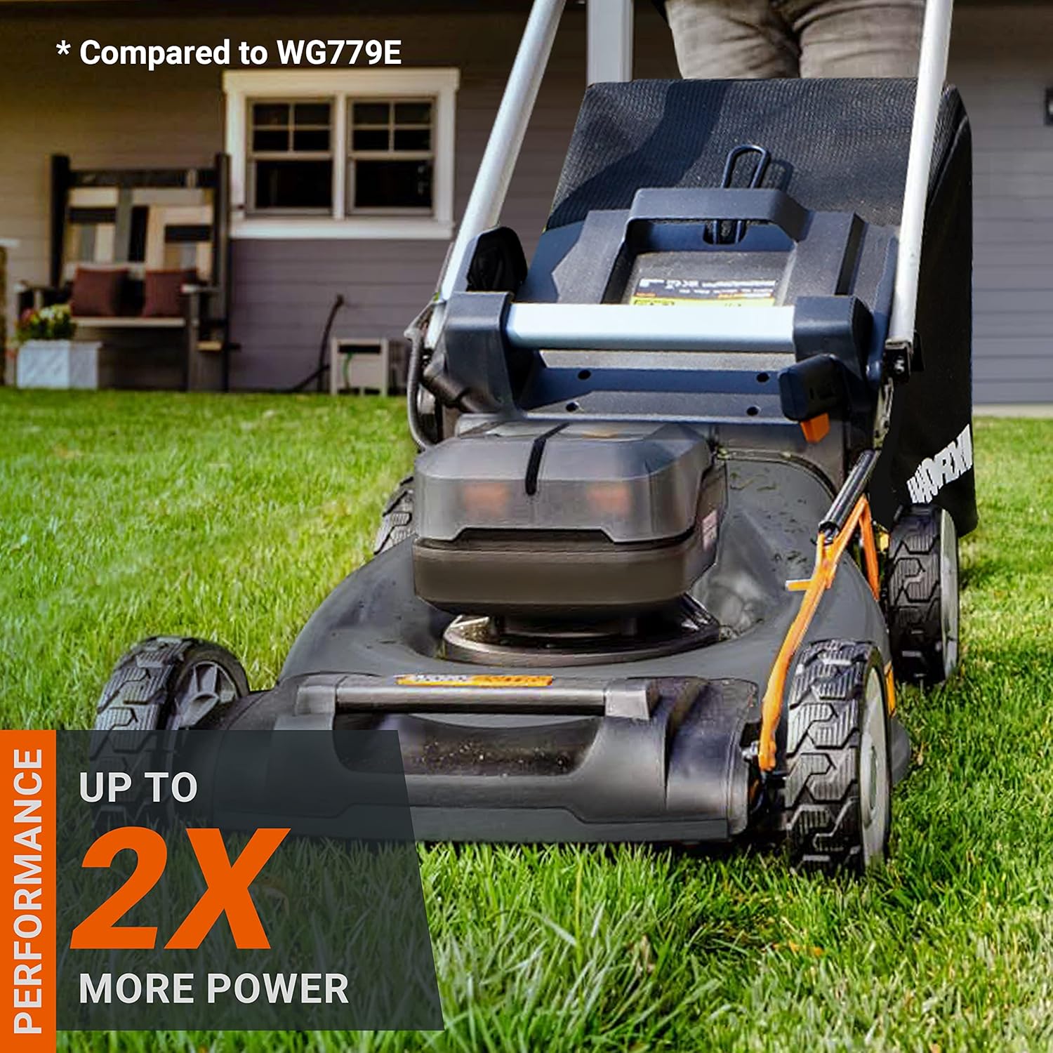 Worx Nitro 34 cm Akku-Rasenmher, Elektrischer Rasenmher, WG779E, 40 V PowerShare PRO 2 STK. 2,5 Ah Akku (Akkus & Ladegert inklusive) – Bild 11