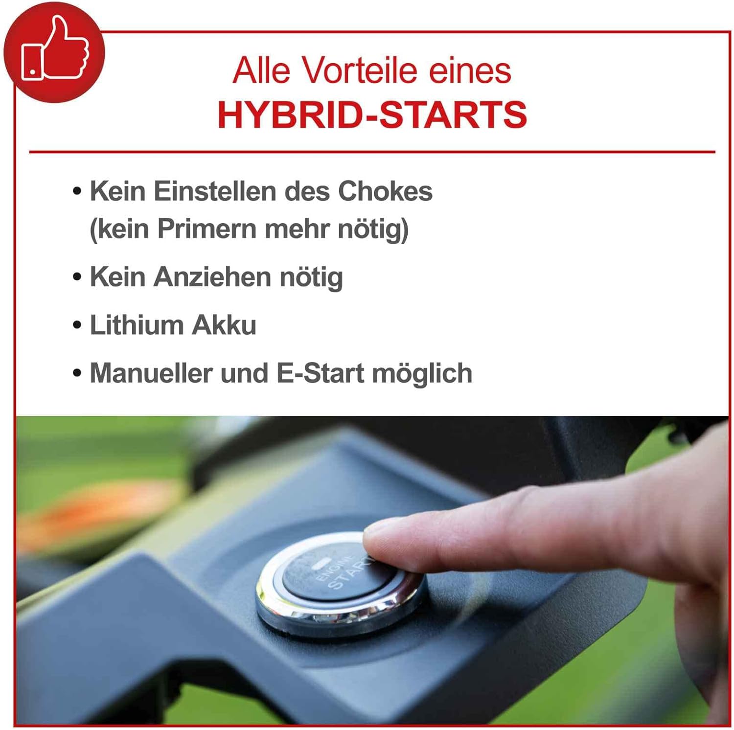 Scheppach MS150-46E Benzin Rasenmäher mit E-Start | 46cm Schnittbreite | Reinigungsfunktion | 55 Liter Fangkorb | Stahlgehäuse | 7-stufige Höhenverstellung | Mulchfunktion | Radantrieb | Seitenauswurf – Bild 4