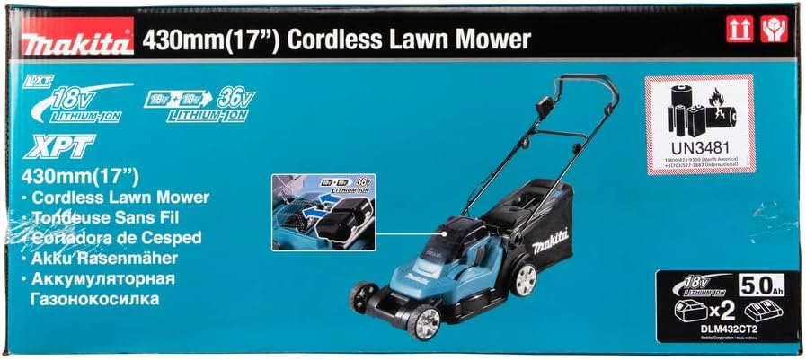 Makita DLM432Z Akku-Rasenmäher 2x18 V (ohne Akku, ohne Ladegerät) – Bild 21