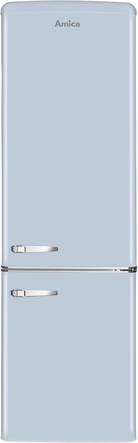 Amica KGCR 387 100 B Retro Kühl-/Gefrierkombination / Coffee Cream (Beige) / 181cm (H) x 55cm (B) x 62cm (T) / Retro-Design / Kühlschrank mit Gefrierfach – Bild 7