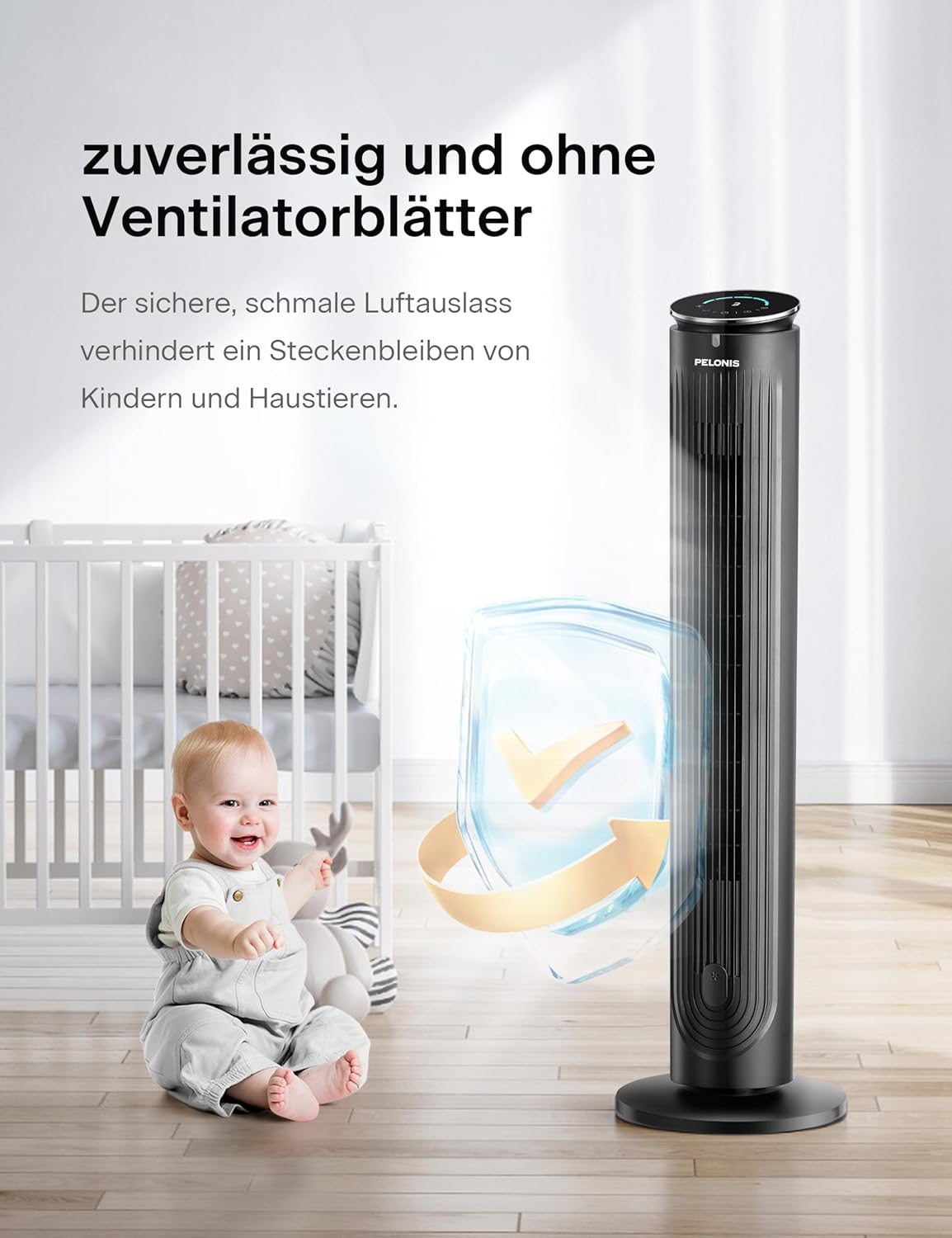 PELONIS Luftkühler mit Wasserkühlung, Klimaanlage Mobil, 5L Ventilator mit Wasserkühlung, Klimagert Luftbefeuchter mit Fernbedienung, 355m/h Klimaanlage Ohne Abluftschlauch – Bild 21