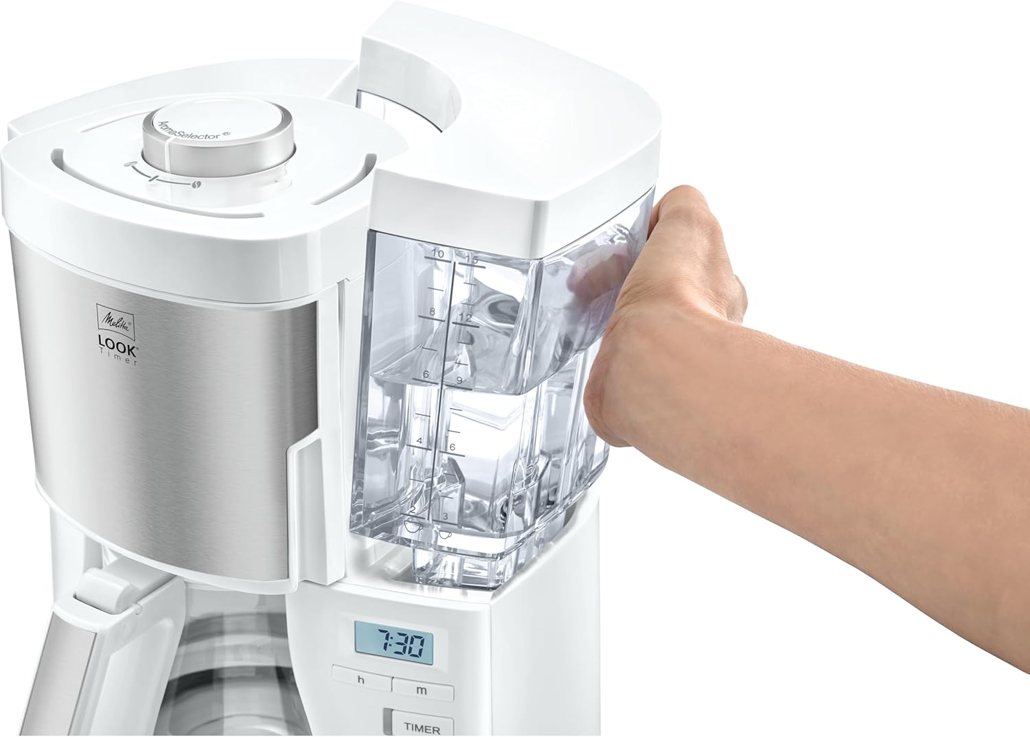 Melitta Look Timer - Filterkaffeemaschine - Thermokanne - Timer Funktion - Tropfstopp - 10 Tassen - Schwarz (1025-18) – Bild 14