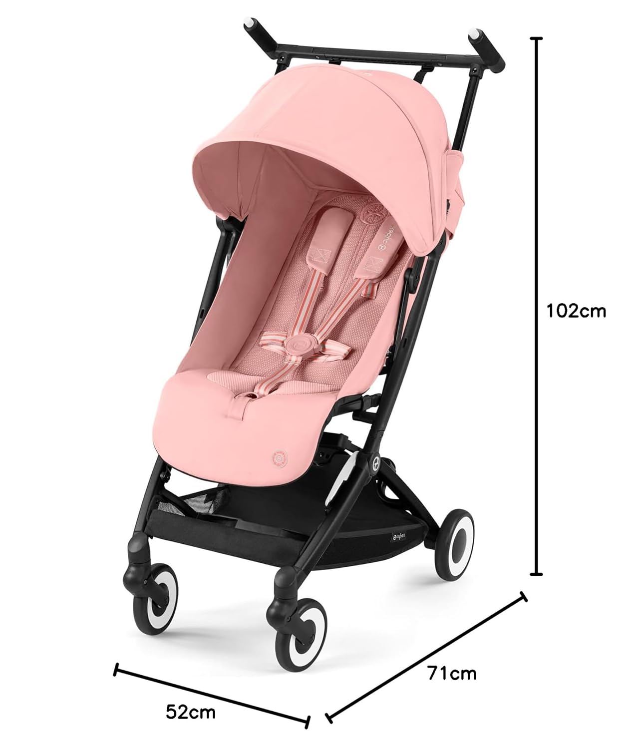 CYBEX Gold Kinderwagen Libelle mit One-Pull Harness, Von ca. 6 Monaten bis ca. 4 Jahre (max. 22 kg), Ultraleicht (nur 6 kg), Almond Beige (Beige mit taupefarbenem Rahmen) – Bild 31