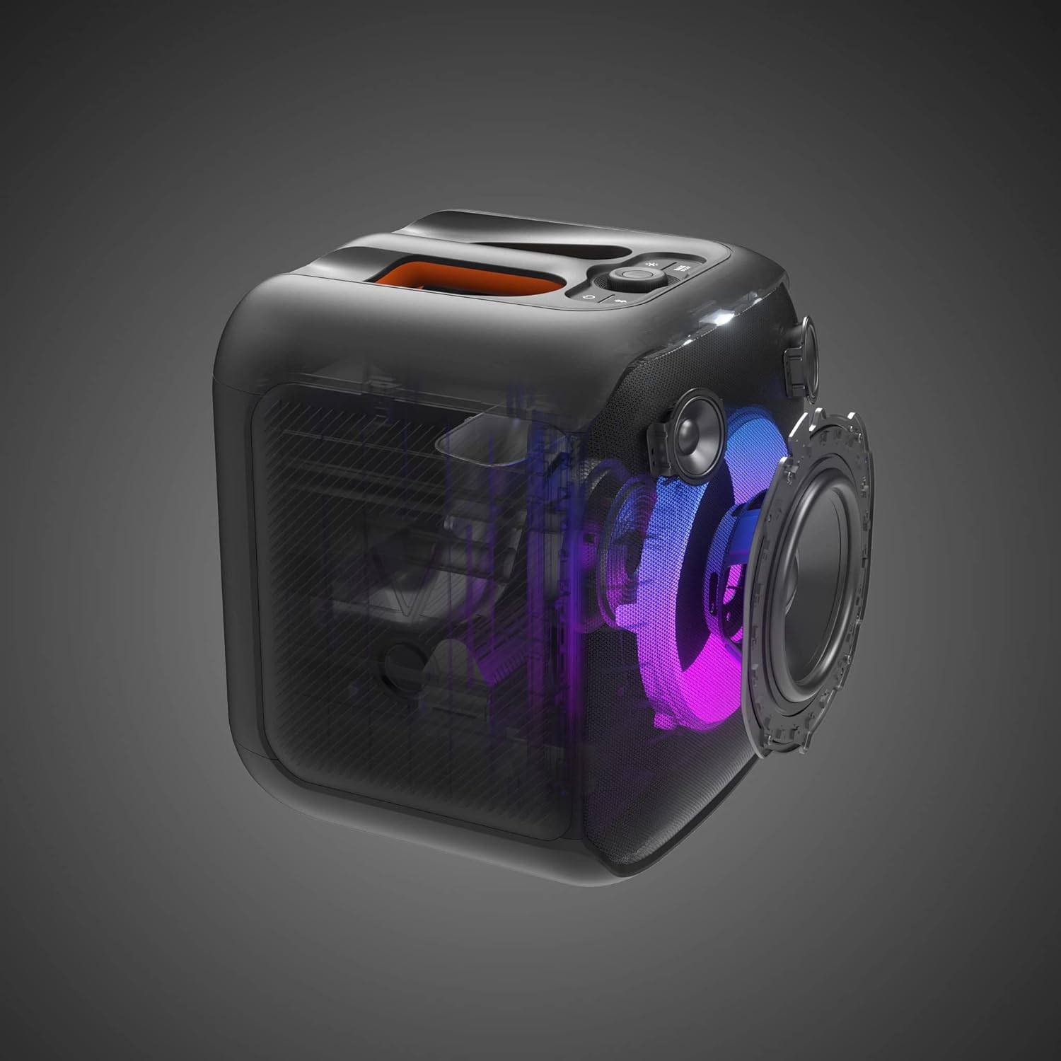 JBL PartyBox Encore – Tragbarer Party-Lautsprecher für drinnen und draußen – Mit eingebauten Lichtern, IPX4-Design und tiefem Bass – 10 Stunden Laufzeit – Schwarz – Bild 6