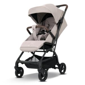 my junior® Buggy PICO³ | bis 22kg | Einhand AutoFold-Klappmechanismus | Ergonomische Liegeposition nach IGR e.V. | großes Sonnenverdeck UV50+ | Handgepäckmaß | 2 Belüftungsfenster Hazel - Black