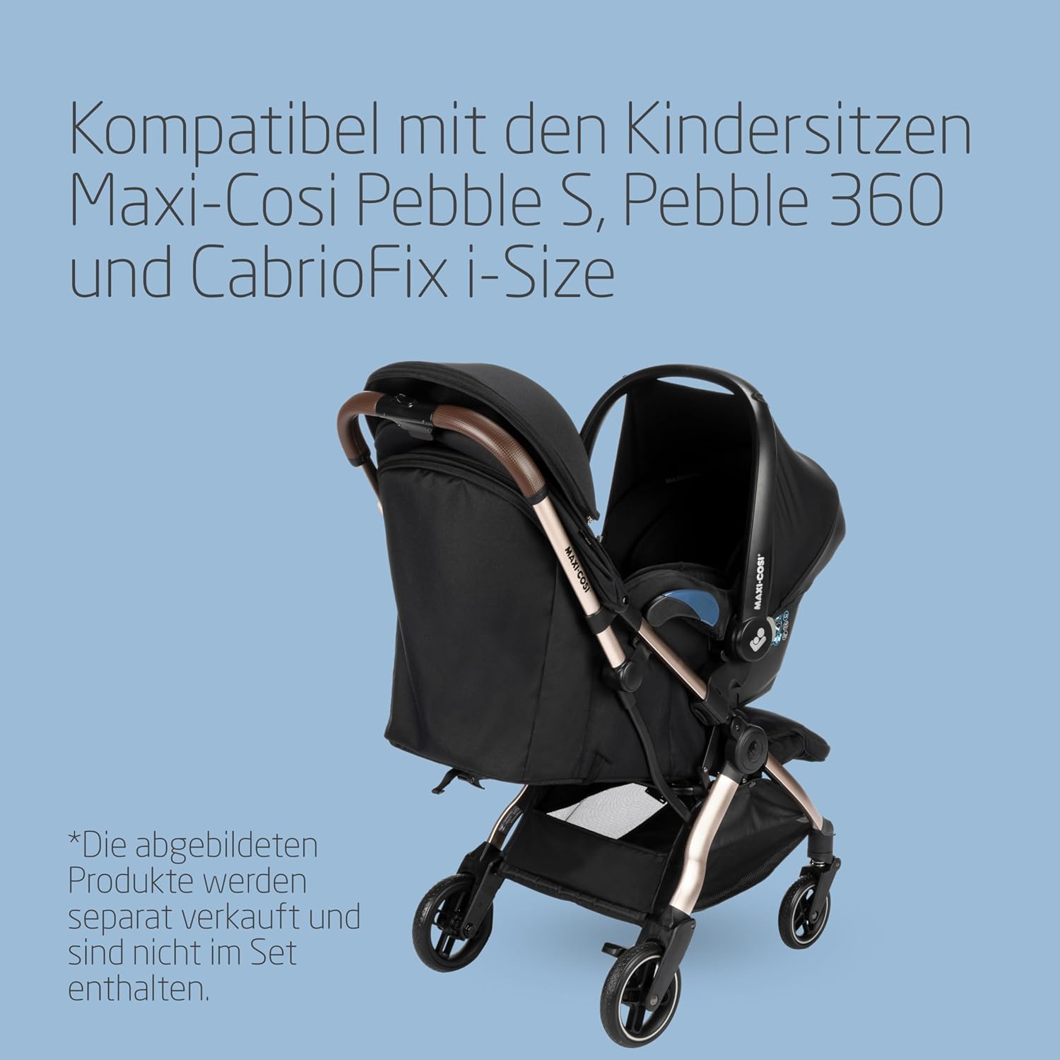 Maxi-Cosi Lara2 Baby Kinderwagen, 0–4 Jahre, 0–22 kg, federleichter, kompakter Buggy, 3 Liegepositionen, flache Liegeposition, klein zusammenklappbar, Schultergurt, Essential Graphite – Bild 31