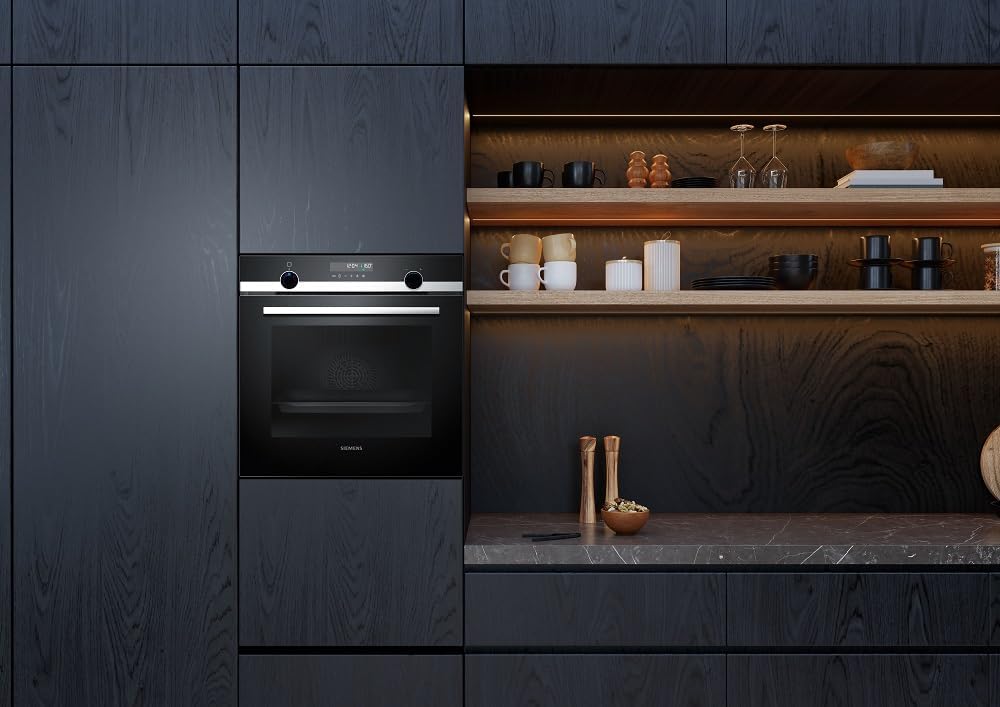 Siemens HB778G3B1,Q700 Smarter Einbau-Backofen, 60 x 60 cm, Made in Germany, Pyrolyse & Hydrolyse Selbstreinigung, Bratenthermometer, Air Fry, Backautomatik, Farbiger Touchscreen, 4D Heißluft, Schwarz – Bild 27
