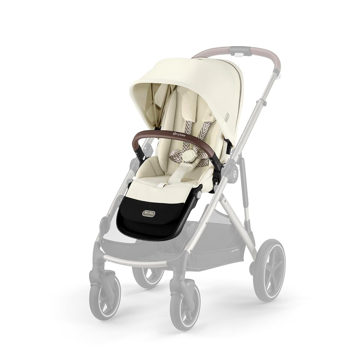 CYBEX Gold Sitzeinheit für Kinderwagen GAZELLE S und e-GAZELLE S, Ab Geburt bis ca. 4 Jahre, Moon Black – Bild 15