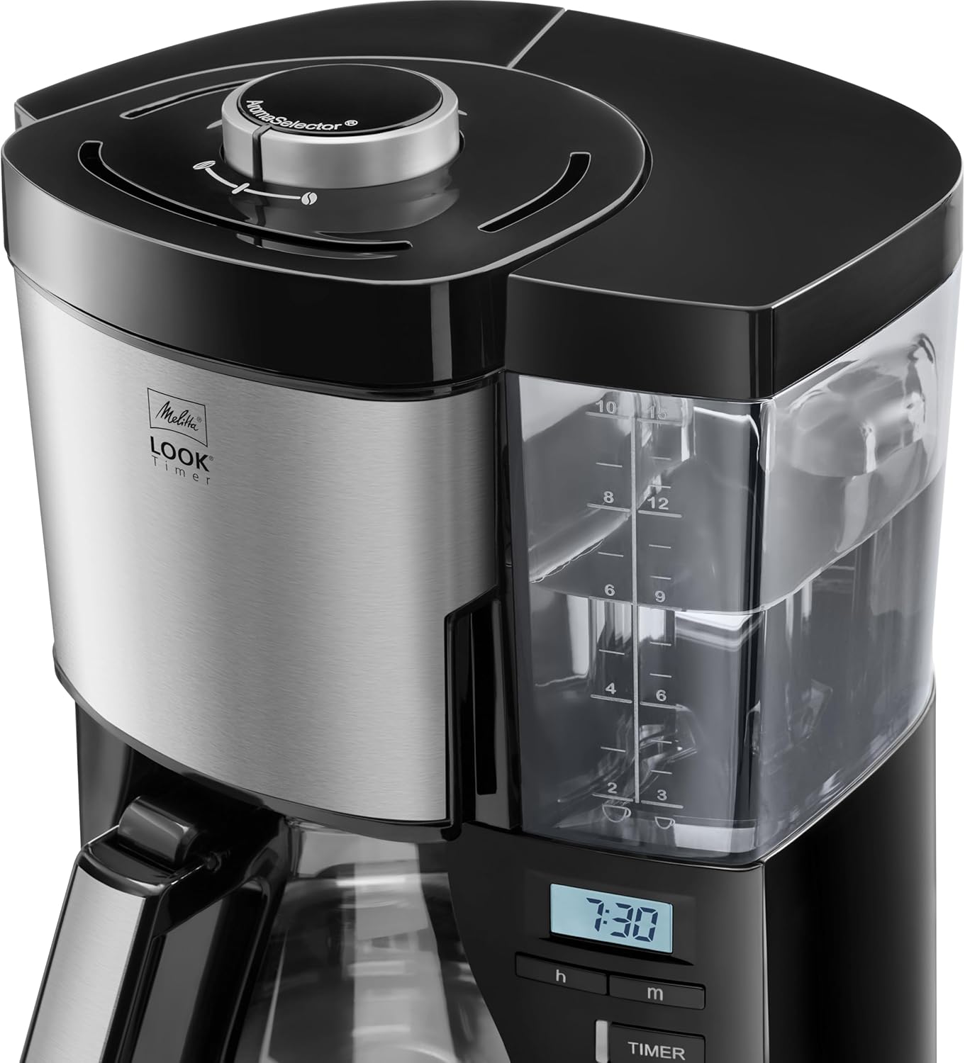 Melitta Look Timer - Filterkaffeemaschine - Thermokanne - Timer Funktion - Tropfstopp - 10 Tassen - Schwarz (1025-18) – Bild 19