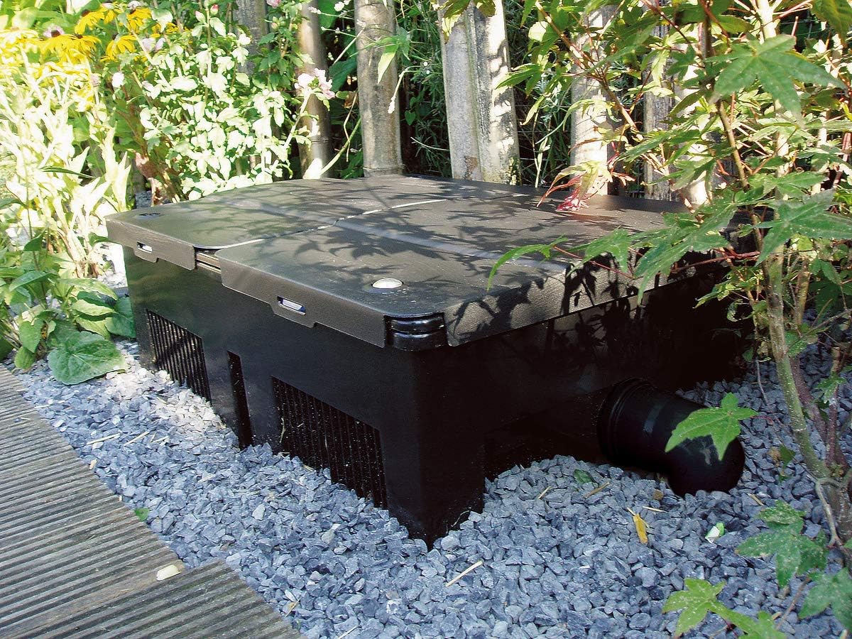 OASE 57377 Durchlauffilter BioSmart UVC 16000 geeignet für Teiche bis 16 m³, Filtersystem, Filterset inkl Filtermaterial und UVC Klärer, Schwarz – Bild 10
