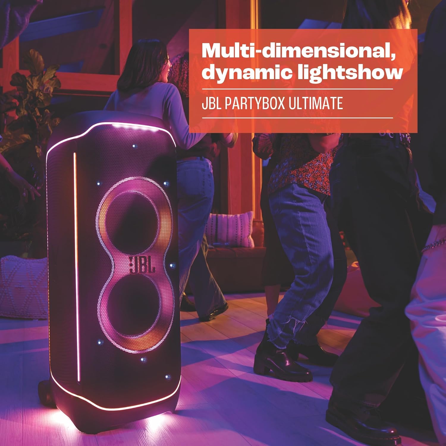 JBL Partybox Stage 120 in Schwarz – Tragbare Bluetooth-Lautsprecher-Box mit JBL Pro Sound, Lichtshow, KI-Sound-Boost und Teleskopgriff – 12 h Laufzeit – Bild 20