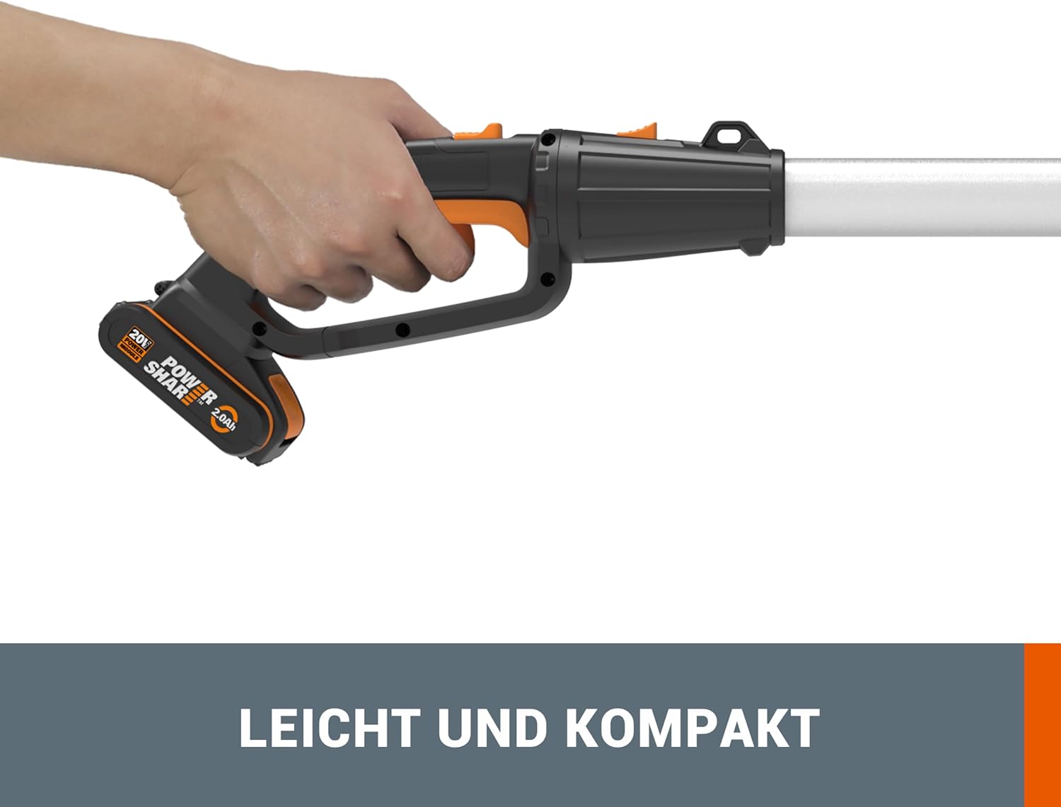 WORX WG252E.9 Akku Teleskop Heckenschere - 45cm Schnittbreite - 10-Fach Verstellbarer Teleskopstiel bis 3,20 Meter Hhe - PowerShare kompatibel - Ohne Akku & Ladegert – Bild 25