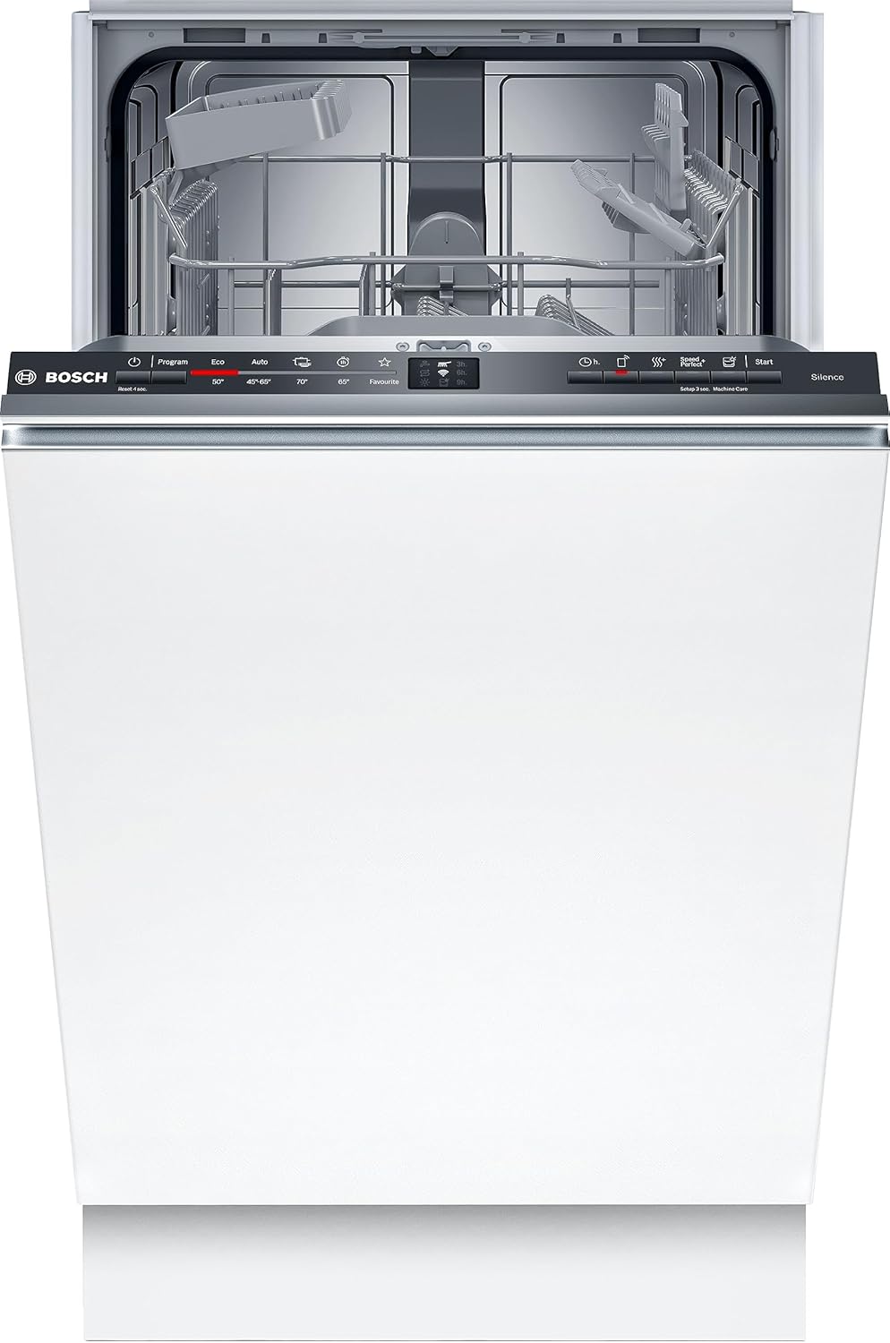 Bosch SPV2IKX10E Serie 2 Smarter Geschirrspüler vollintegriert, 45 cm breit, Besteckkorb, Extra Trocknen auf Knopfdruck, InfoLight roter Lichtpunkt am Boden, AquaStop Schutz gegen Wasserschäden, Weiß – Bild 3