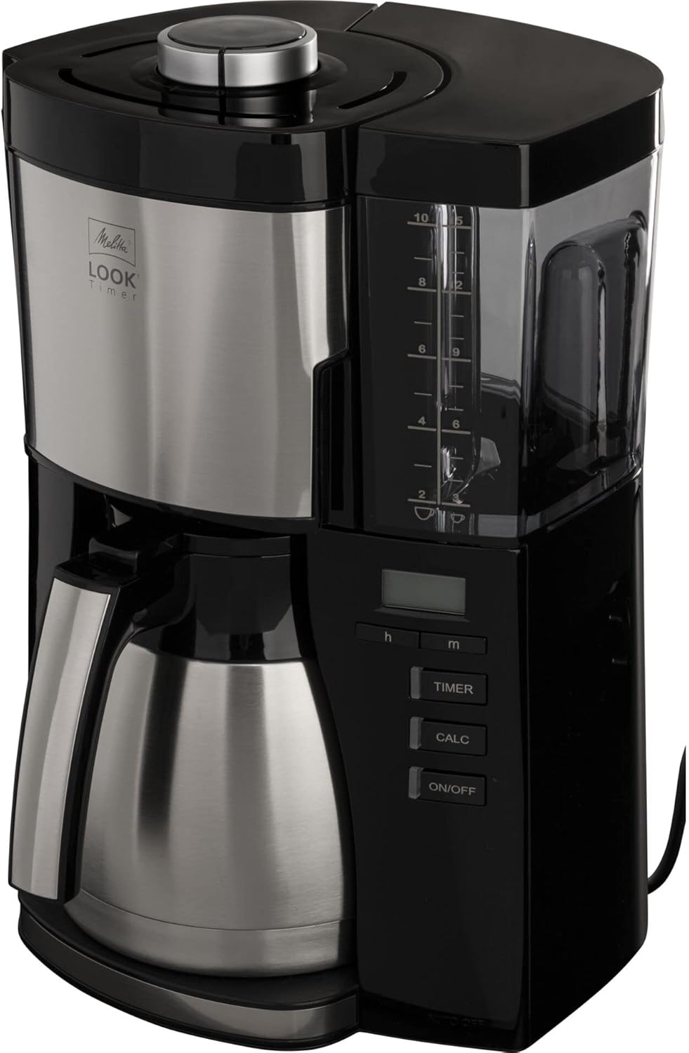 Melitta Look Timer - Filterkaffeemaschine - Thermokanne - Timer Funktion - Tropfstopp - 10 Tassen - Schwarz (1025-18) – Bild 7