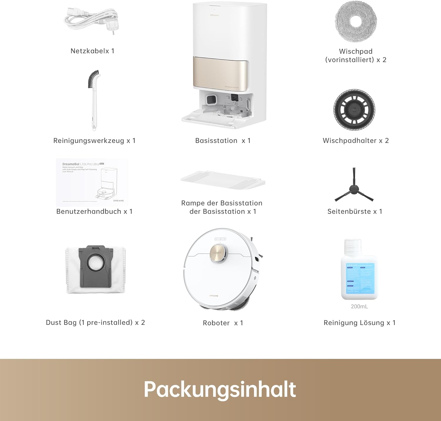 dreame L10s Pro Ultra Heat Roboter Staubsauger mit Automatische Moppreinigung mit heiem Wasser, Moppverlngerung, 7.000 Pa Saugkraft, Doppelte Mopp- und Bodenreinigung, Teppicherkennung – Bild 9