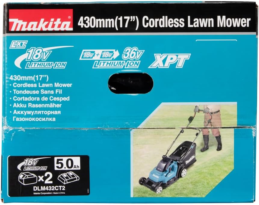 Makita DLM432Z Akku-Rasenmäher 2x18 V (ohne Akku, ohne Ladegerät) – Bild 20