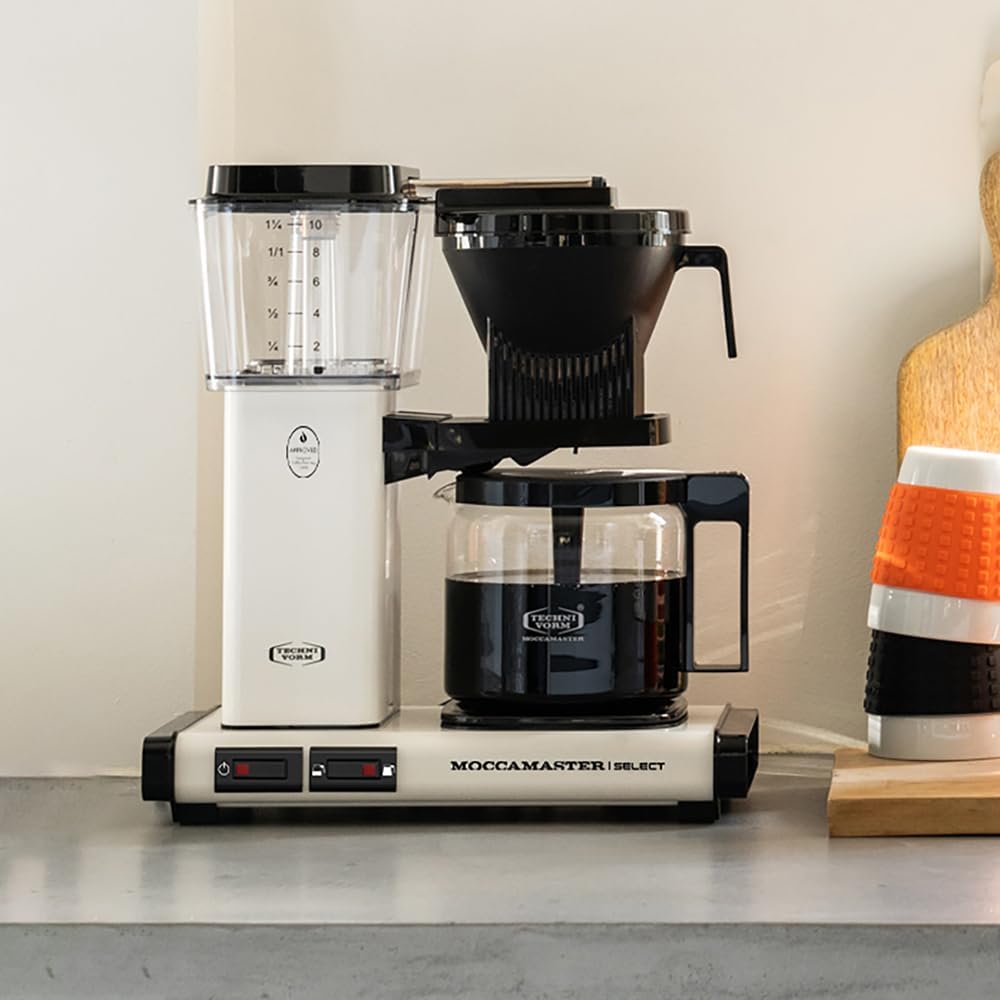 Moccamaster KBG Select, Kaffeemaschine, Retro Kaffeemaschine, Filterkaffee, Off-White, 1.25L – Bild 71
