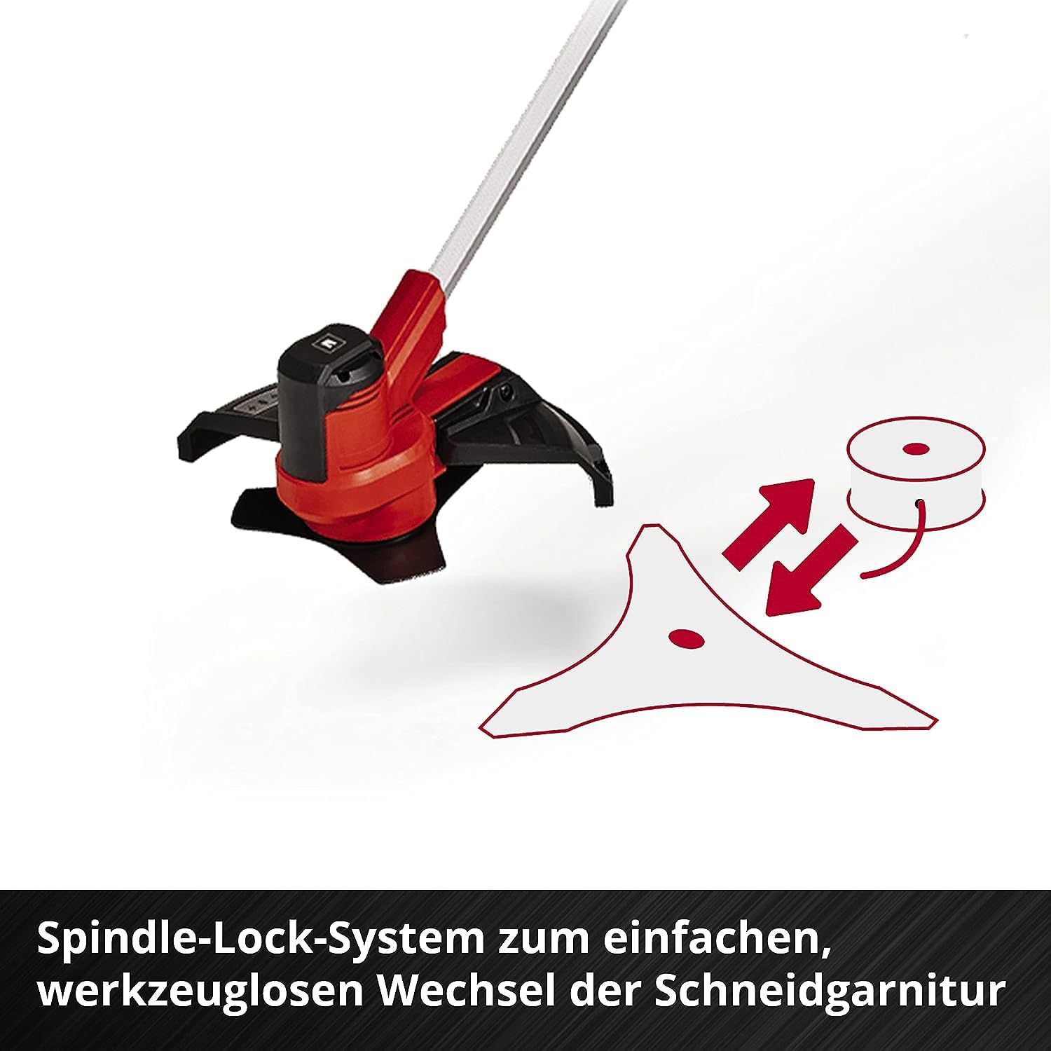 Einhell Akku-Sense AGILLO 18/200 Power X-Change (Lithium Ionen, 18V, 7.500 Umdrehungen/Min., Faden m. Tippautomatik/3-Zahn-Messer, Front-Motor, Bike-Handle, ohne Akku u. Ladegerät) – Bild 7