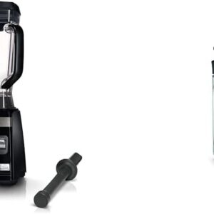 Bosch Standmixer VitaBoost MMBH6P6BDE, 6-Klingen-Edelstahlmesser, 2,5l Tritan-Mixbehälter, Stopfer, 6 Automatikprogramme, Rezeptbuch, BPA-frei, einfache Reinigung, 45,000 U/min, 1600 W, schwarz