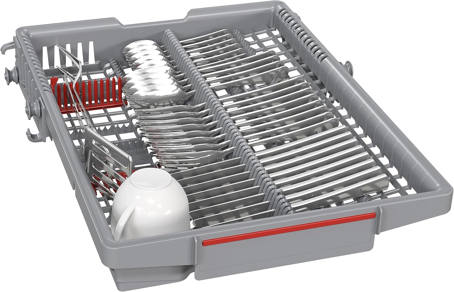 Bosch SPV2IKX10E Serie 2 Smarter Geschirrspüler vollintegriert, 45 cm breit, Besteckkorb, Extra Trocknen auf Knopfdruck, InfoLight roter Lichtpunkt am Boden, AquaStop Schutz gegen Wasserschäden, Weiß – Bild 57