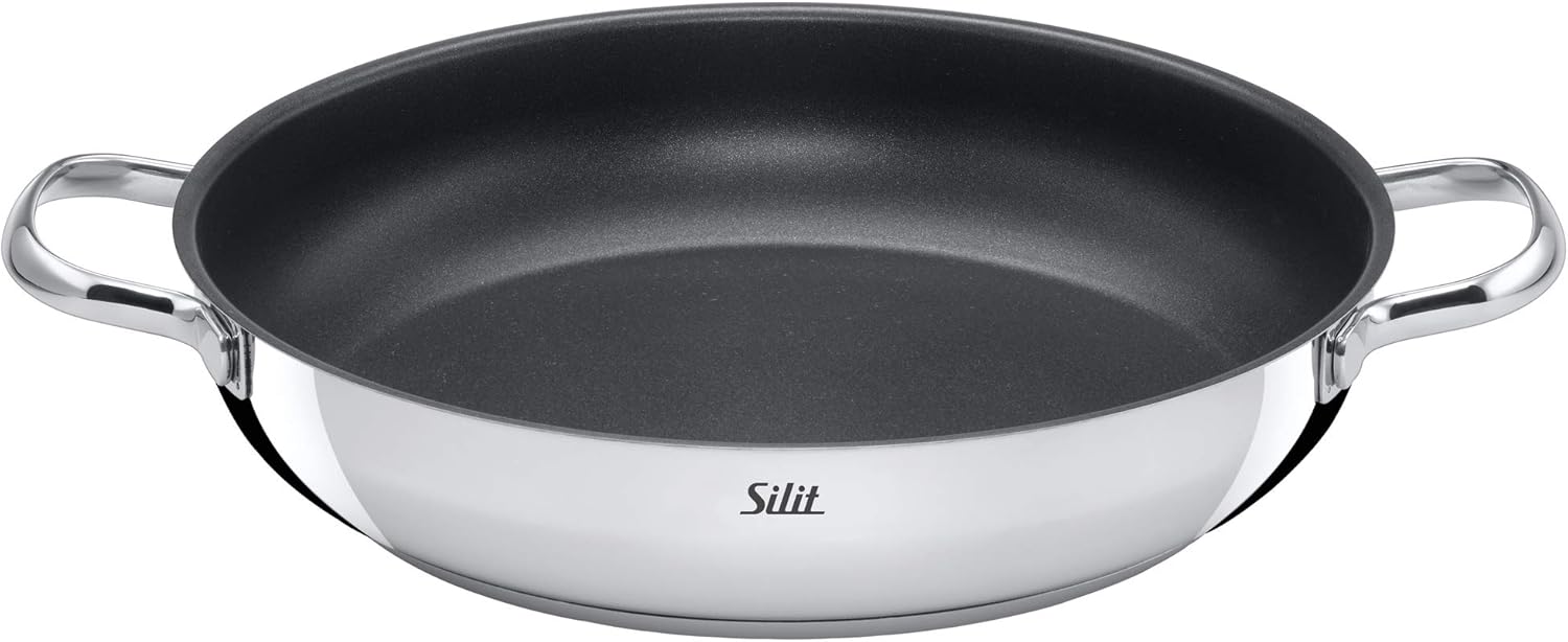 Silit Toskana Topfset induktionsgeeignet 10-teilig, Kochtopf Set mit Glasdeckel, Induktionskochtöpfe, Milchtopf, Dämpfer, Pfanne, Edelstahl teilmattiert, Induktions Töpfe Set unbeschichtet – Bild 6