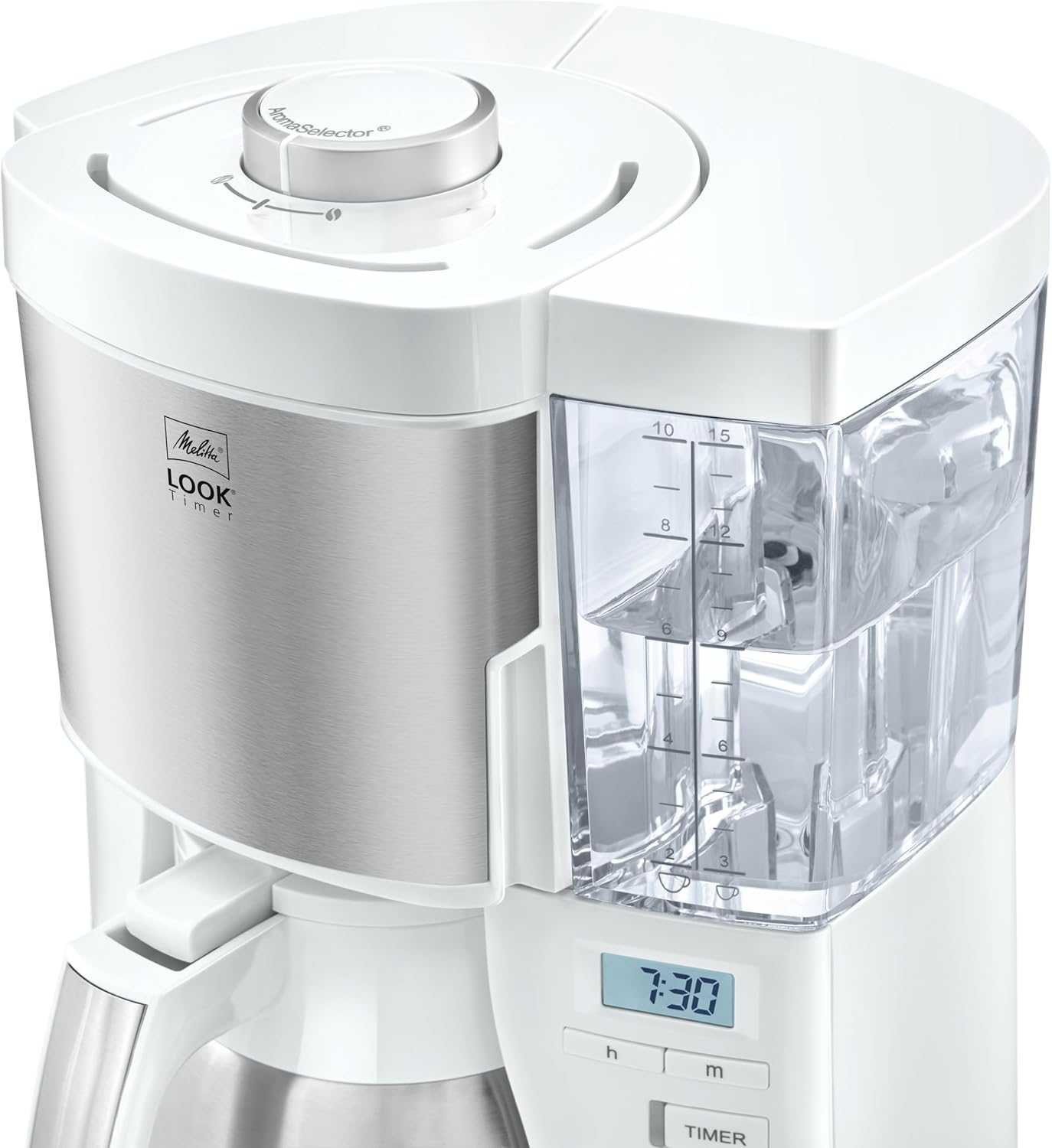 Melitta Look Timer - Filterkaffeemaschine - Thermokanne - Timer Funktion - Tropfstopp - 10 Tassen - Schwarz (1025-18) – Bild 4