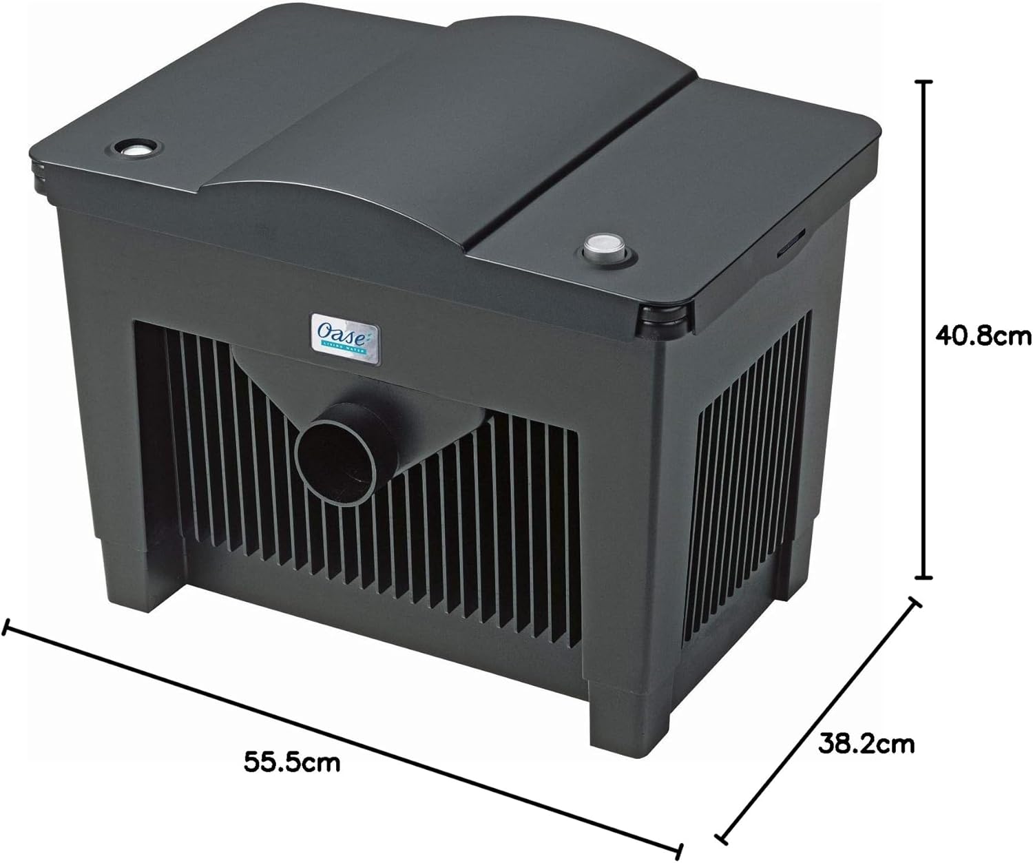 OASE 57377 Durchlauffilter BioSmart UVC 16000 geeignet für Teiche bis 16 m³, Filtersystem, Filterset inkl Filtermaterial und UVC Klärer, Schwarz – Bild 17