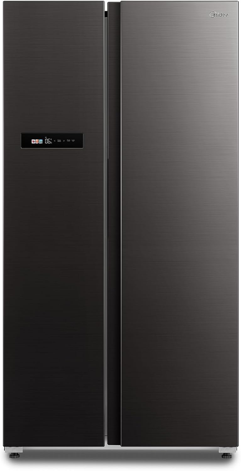Midea KS-DDX 6.32 WT Side-by-Side Kühl-/Gefrierkombination/ 178,8 cm Hhe/ 254 kWh/Jahr/No Frost/Dual Inverter Compressor/mit 3in1 Wasser-/Eisspender und Wassertank, Dark Inox – Bild 6